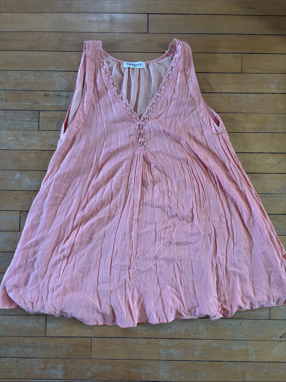 EUC Impressions Soft Peach Flowy Dress